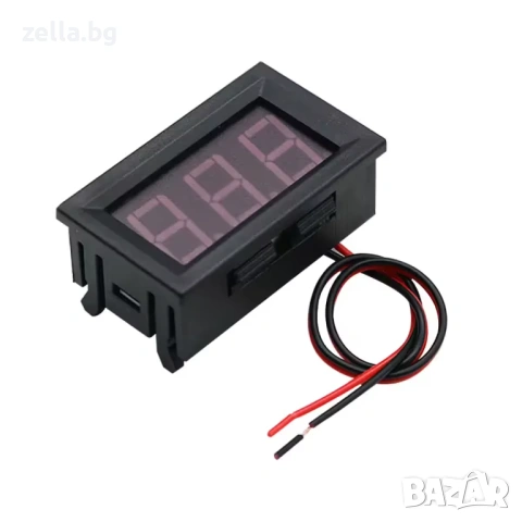 Дигитален AC волтметър за вграждане, 220V, син LED дисплей, монофазен/трифазен, точност ±1% 10358, снимка 4 - Аксесоари и консумативи - 54683822