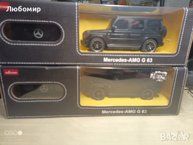 RC кола Rastar Mercedes-Benz G63, 1:24, черна, 5xAA, 2xAA, снимка 3 - Коли, камиони, мотори, писти - 55266372