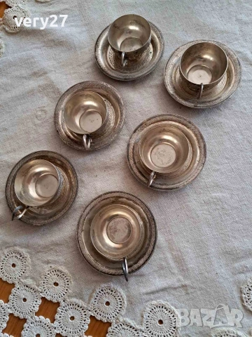 сребърен сервиз за кафе