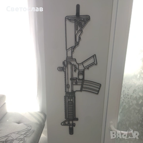 Метална картина M4A4 от CS2/CS – 75см | Безплатна доставка, снимка 2 - Картини - 54660176