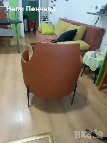 Продавам светло кафяво кожено кресло, снимка 5 - Други - 55304791