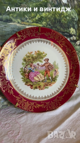 Френска чиния Лимож, снимка 6 - Антикварни и старинни предмети - 55057769