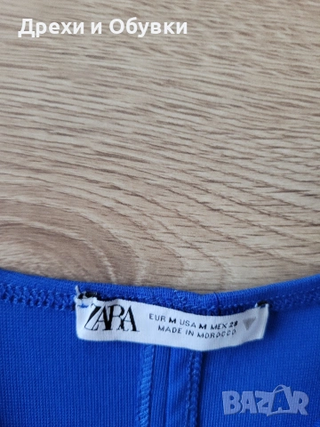 Синя рокля Zara , снимка 4 - Рокли - 55099729