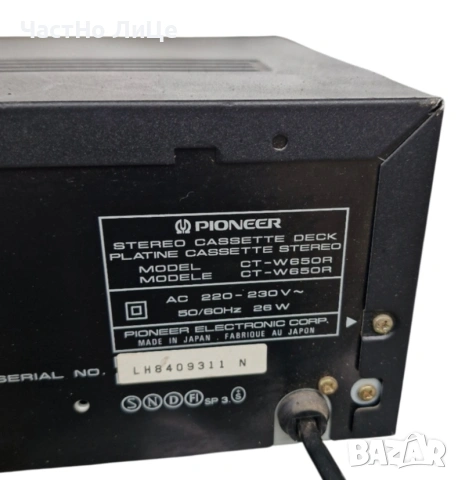 Deck Pioneer CT-W650R, снимка 6 - Декове - 54015913