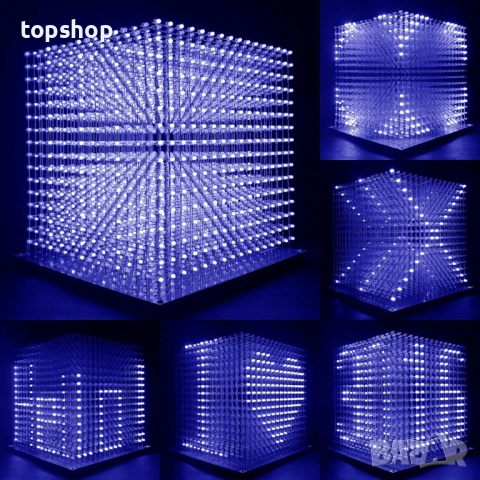 Нова професионална дънна платка iCubeSmart 3D16MINI за 3D LED Куб (4096 диода)  