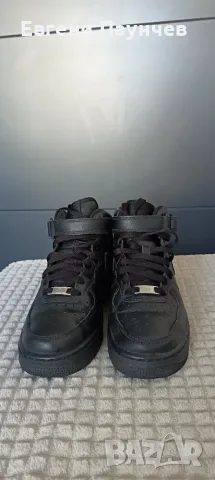 Nike air force 1 mid размер 38.5 дамски маратонки в черен цвят , снимка 2 - Маратонки - 55397561