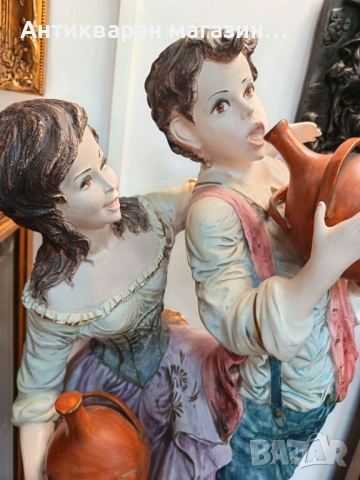 ✨ Впечатляваща порцеланова композиция, Capodimonte , снимка 2 - Декорация за дома - 54749421