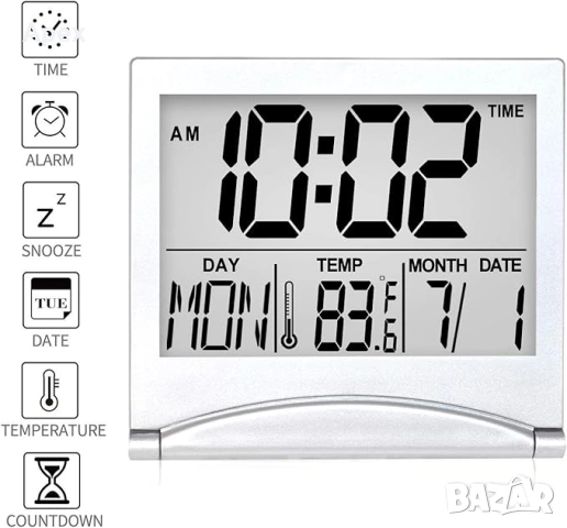 LED Часовник с Температура и Дата.Светещ Дигитален Будилник.ЛЕД Светещи Настолни Часовници.Будилници, снимка 6 - Други - 54174865