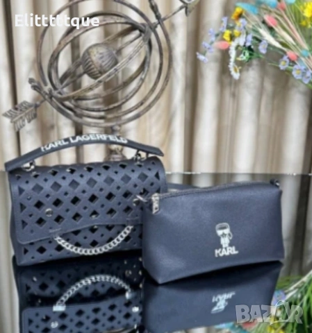 чанти KARL Lagerfeld ↔️ 25cm 🌹↕️ 15 cm 🌹, снимка 6 - Чанти - 54914604