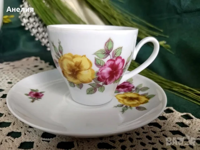 Kahla едри рози за кафе , снимка 9 - Чаши - 55600433