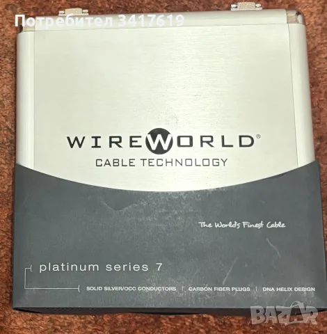 Продавам сребърен XLR цифров кабел 110 Ома Wireworld platinum 7, снимка 5 - Други - 55660219