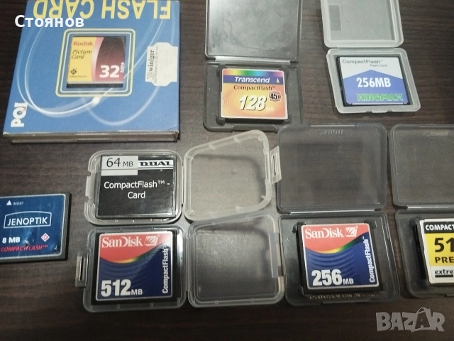 Compact Flash карти памет за камери. , снимка 2 - Чанти, стативи, аксесоари - 54560926