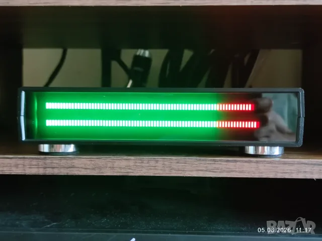 Стерео LED VU Meter със 160 диода [зелено/червено], снимка 2 - Други - 55621674