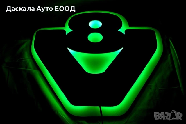 Огледална 3D табела за СКАНИЯ SCANIA 24V, RGB с дистанционно, 54х46см