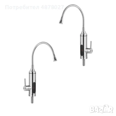 Нагревател за вода,  3300W, Инокс, снимка 2 - Смесители - 55609393