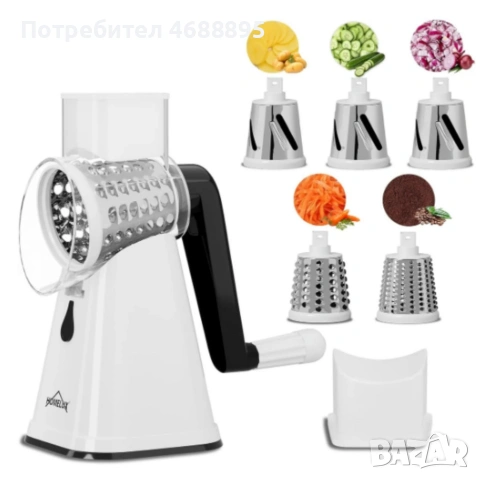 Електрическо барабанно ренде 5 в 1 - лек и компактен дизайн