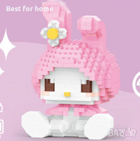 Чисто нова фигурка от строителни блокове Sanrio Bricks Kuromi Hello Kitty My Melody