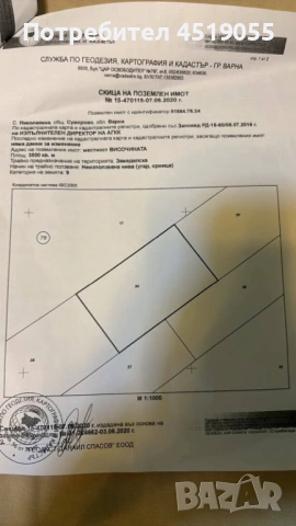 Продавам парцел 7 дка в с Николаевка общ Суворово , снимка 2 - Други услуги - 54345371