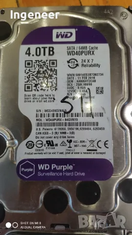 4 TB HDD , 4ТБ Хард дискове, снимка 2 - Твърди дискове - 55681632