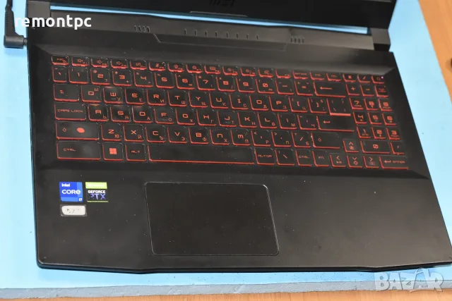 MSI Katana GF66 12UG 15.6 I7 12700H  144 HZ FHD Батерия и зарядно, снимка 3 - Лаптопи за дома - 55492629