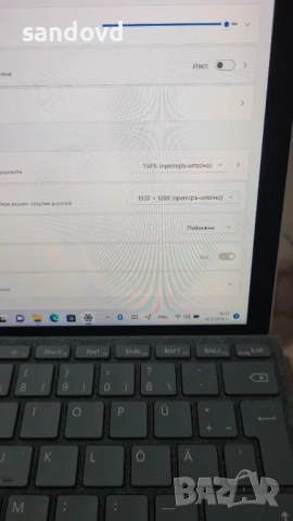 Хубав мальк лаптоп Мikrosoft Surface Go 3 цена 100евро, снимка 7 - Лаптопи за дома - 54525516