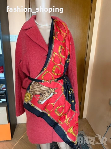 Палто Weekend Max Mara, цвят корал, размер 46 IT