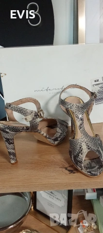 Луксозни сандали Mitarotonda (Made in Italy) – Естествена кожа, снимка 3 - Дамски обувки на ток - 54214849