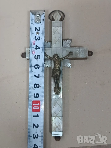 Стар кръст със седеф от Йерусалим , снимка 7 - Антикварни и старинни предмети - 53998061