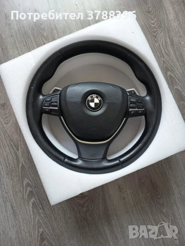 Продавам оригинален волан за BMW F10 с пера за смяна на скоростите