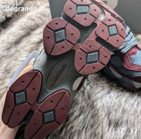 👟Маратонки NewBalance 9060 Цвят Сиво и Бордо , снимка 4 - Маратонки - 54755219