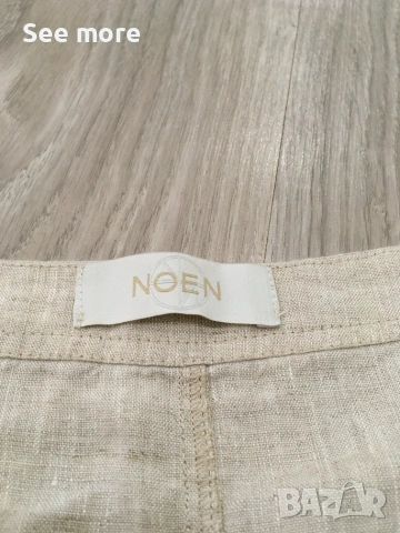 NOEN 100% лен риза екрю 38, снимка 5 - Ризи - 49812755