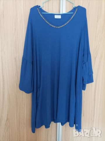 Макси трикотажна туника с джобове , снимка 3 - Туники - 54003954