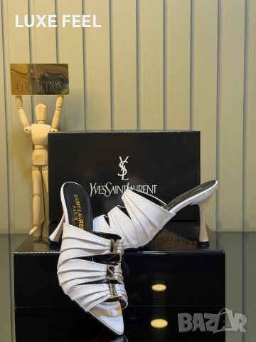 Yves Saint Laurent ⚜️ Christian Louboutin⚜️ Chanel ⚜️Дамски Чехли , снимка 10 - Чехли - 55075311