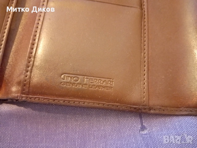 Gino Ferrari Марков портфейл естествена кожа 125х 95 мм, снимка 9 - Портфейли, портмонета - 54043680