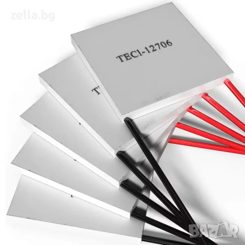 Пелтие елемент TEC1-12706 12V 60W 6A – Термоелектрическо охлаждане за индустрия, електроника 10346, снимка 3 - Друга електроника - 54672430