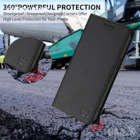 Кожен Калъф Портфейл за TCL NxtPaper 70 Pro 5G - RFID защита, Магнитен, Стойка, 8 цвята, снимка 11 - Калъфи, кейсове - 53993895