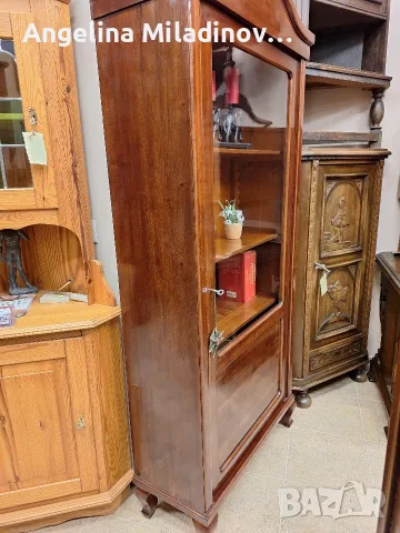 Италианска антична витрина, снимка 2 - Секции и витрини - 55485167