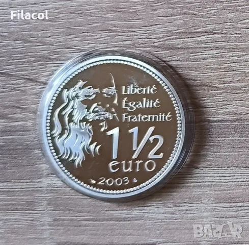 Франция 1½ евро 2003 г. 500 години Мона Лиза