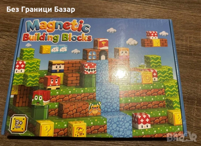 Нов Магнитен конструктор 108 части образователни кубчета за деца STEM играчка