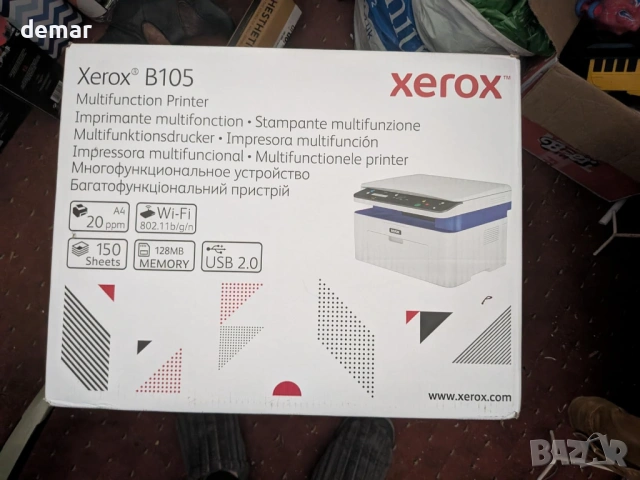 Безжичен многофункционален принтер Xerox B105, лазерен монохромен, снимка 7 - Принтери, копири, скенери - 54440709