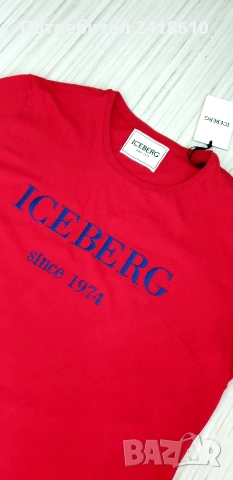 Iceberg Pima Soft Touch Cotton  Slim Fit Mens Size 3XL ОРИГИНАЛ! НОВО! Мъжка Тениска!, снимка 5 - Тениски - 54473069