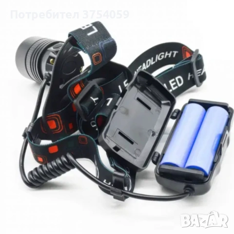 Мощен челник BL-T80-P50 - ZOOM и лесно USB зареждане, снимка 5 - Къмпинг осветление - 55183784