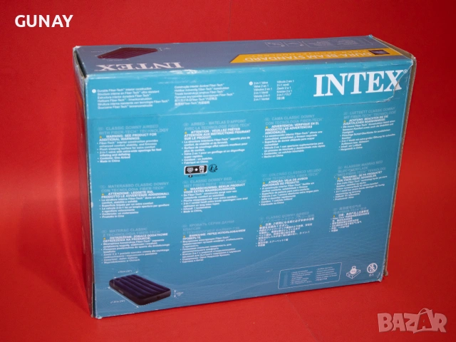 Intex Dura-Beam Standard Надуваем матрак чисто ново надуваемо легло за къмпинг и гости, снимка 2 - Надуваеми легла - 55080536