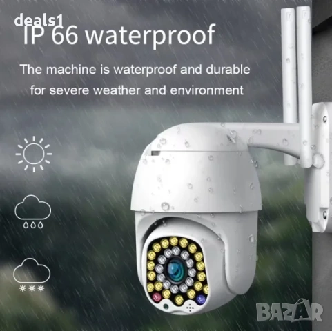 WiFi IP 5MP 4Х Zoom Камера Двупосочно аудио Цветно нощно виждане iCSee APP, снимка 2 - IP камери - 46756762