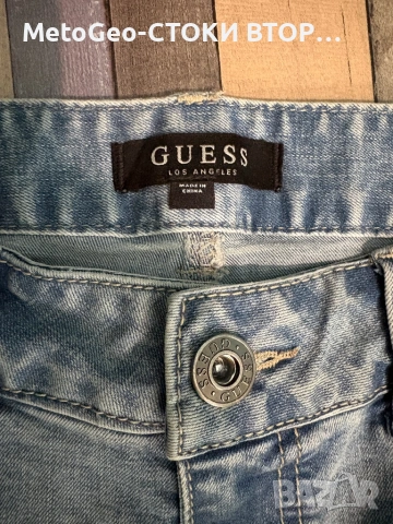 Мъжки дънки Guess Los Angeles – Оригинални, Светъл деним, снимка 3 - Дънки - 54425461