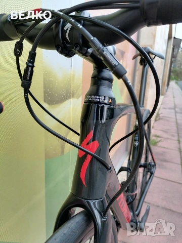 Шосеен велосипед Specialized Roubaix Sport - 2x11 , Carbon , Shimano 105 , 8.2кг , 56см, снимка 11 - Велосипеди - 54130861