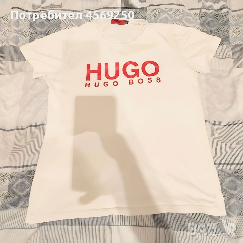 HUGO BOSS Оригинална мъжка тениска (Размер М) – Като НОВА!, снимка 4 - Тениски - 54344829