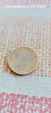 Продавам монета 1 евро 2003г., снимка 2 - Нумизматика и бонистика - 54654513