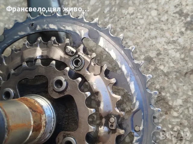 Курбел със средно движение за велосипед колело Shimano deore lx fc m 572, снимка 4 - Части за велосипеди - 50024174