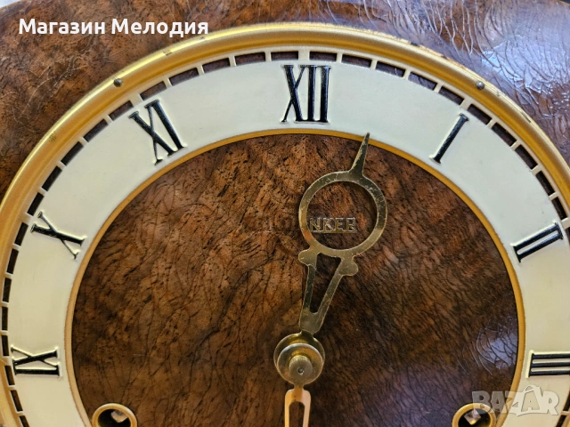 Немски механичен каминен часовник Anker (След Пълна Профилактика) + Ключ, снимка 9 - Други - 54759351